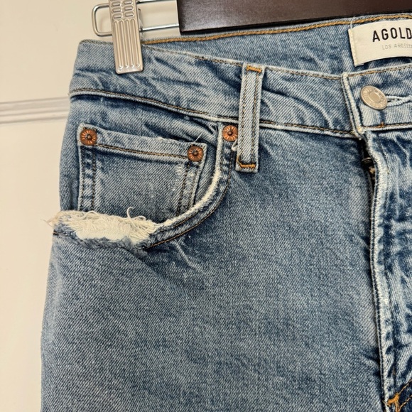 Agolde Kye Mid Rise Straight Crop Jeans - Picture 13 of 14